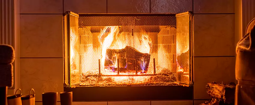 Mendota Hearth Landscape Fireplace Installation in Bethel Park, Pennsylvania