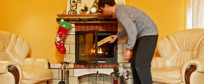 Rusted Metal Fireplace Restoration in Bethel Park, Pennsylvania